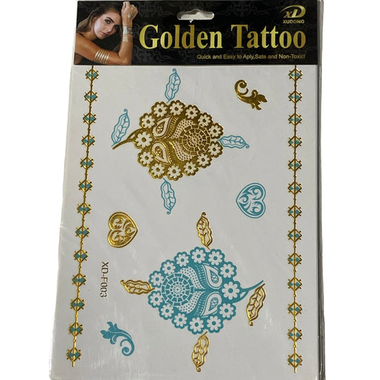 Tatuaje temporare Golden 18 x 12cm