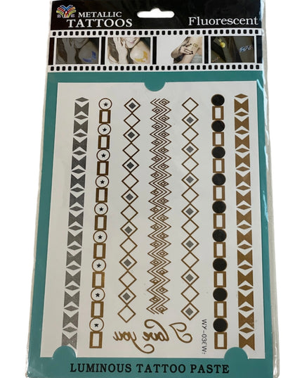 Tatuaje temporare Metallic 28 x 16cm