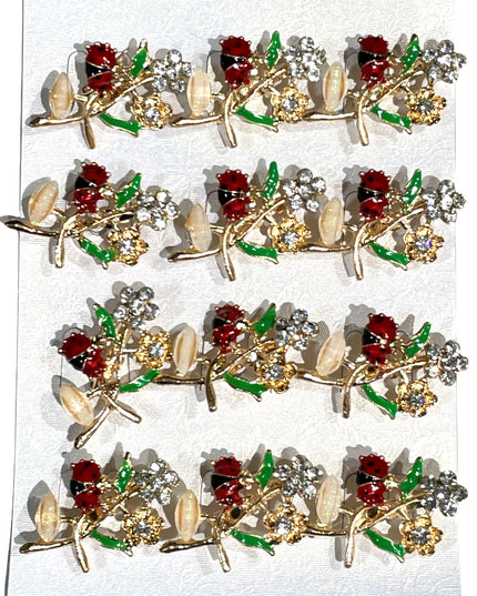 Mărțișor brosă metal 12/set 2cm