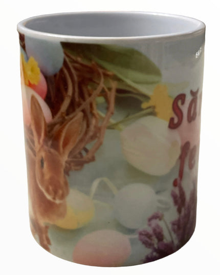 Cană ” Sărbători fericite ” Paște