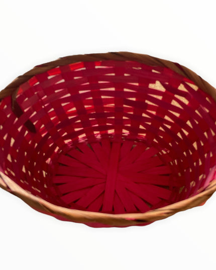 Coș vegetal roșu 23cm