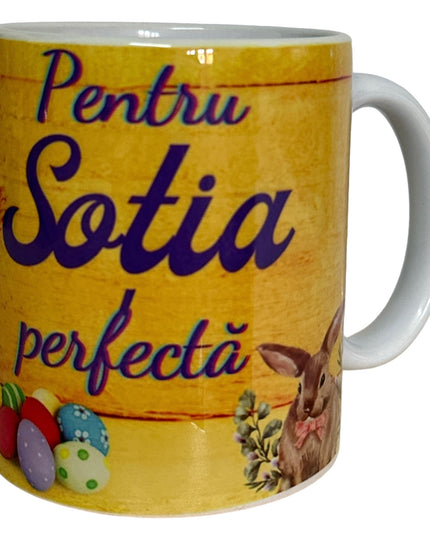 Cană Paște cu mesaj pentru Femei 330ml