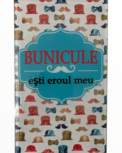 Tablou decorativ din sticlă cu mesaj pentru Bunic