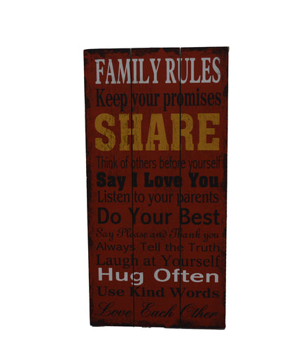 Tablou FAMILY RULES - Daimara