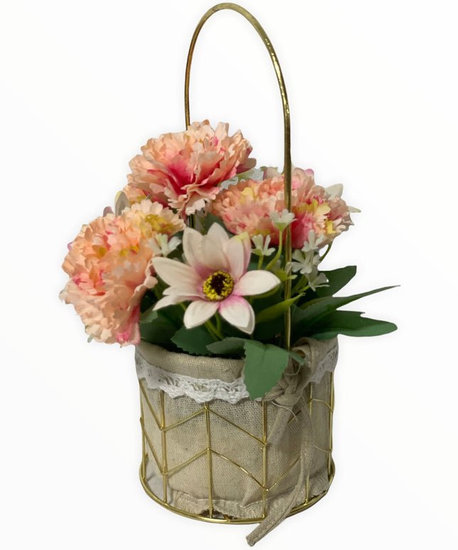 Aranjament coș metal E38. 25cm