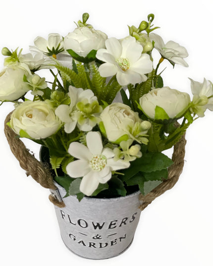 Aranjament ghiveci metal E40. 20cm