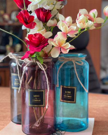 Vază sticlă color 1024-15  25cm