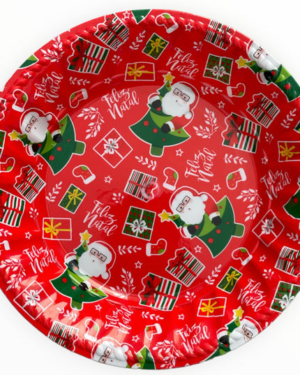 Farfurie plastic Crăciun 21cm