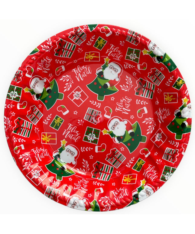 Farfurie plastic Crăciun 21cm
