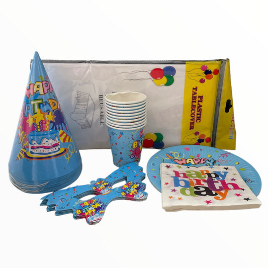 Set petrecere Happy B. Albastru