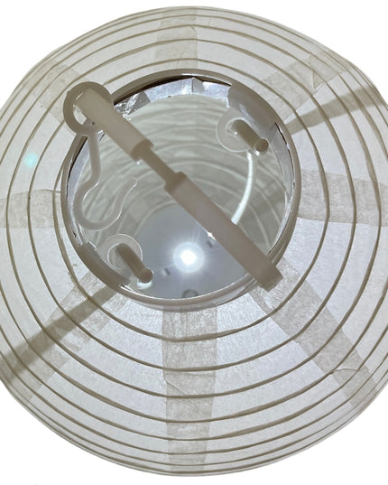 Lampion decorativ alb 3/set cu lumini 20cm