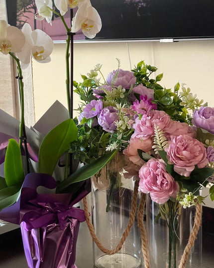 Cilindru de sticlă Hidroponic 20cm