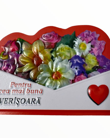 Magnet de frigider 3D cu mesaje 10cm