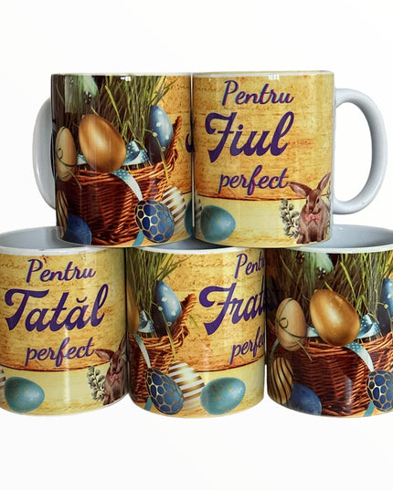 Cană Paște cu mesaj pentru Bărbați 330ml