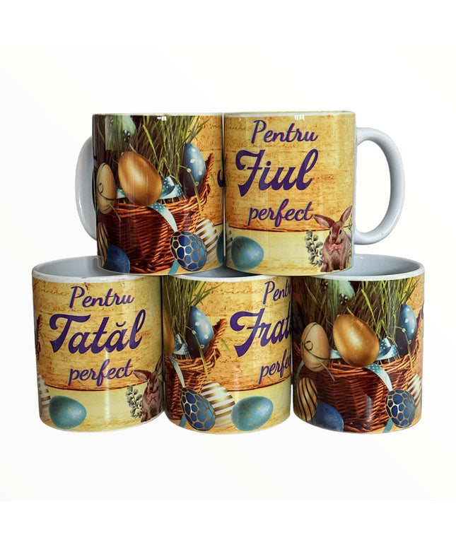 Cană Paște cu mesaj pentru Bărbați 330ml