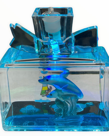 Sticlă Mediteraneană cu lumini 9cm