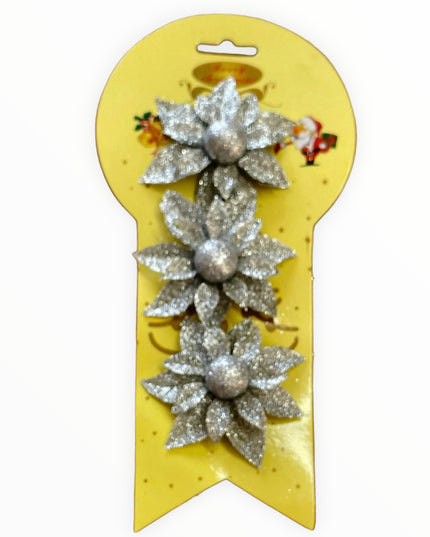 Ornament Floare 3/set 8cm