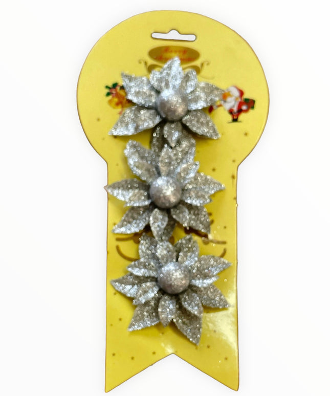 Ornament Floare 3/set 8cm