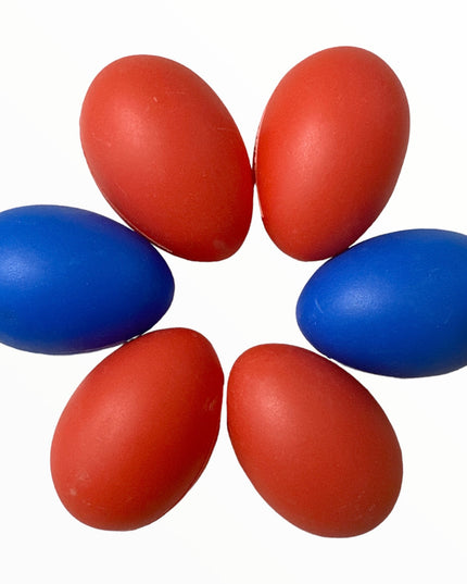 Ouă plastic color 6/set