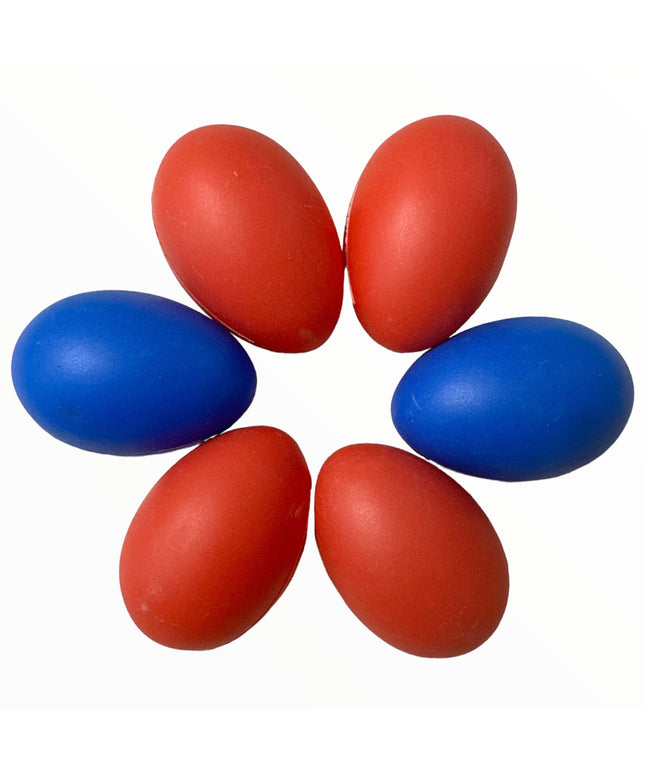Ouă plastic color 6/set