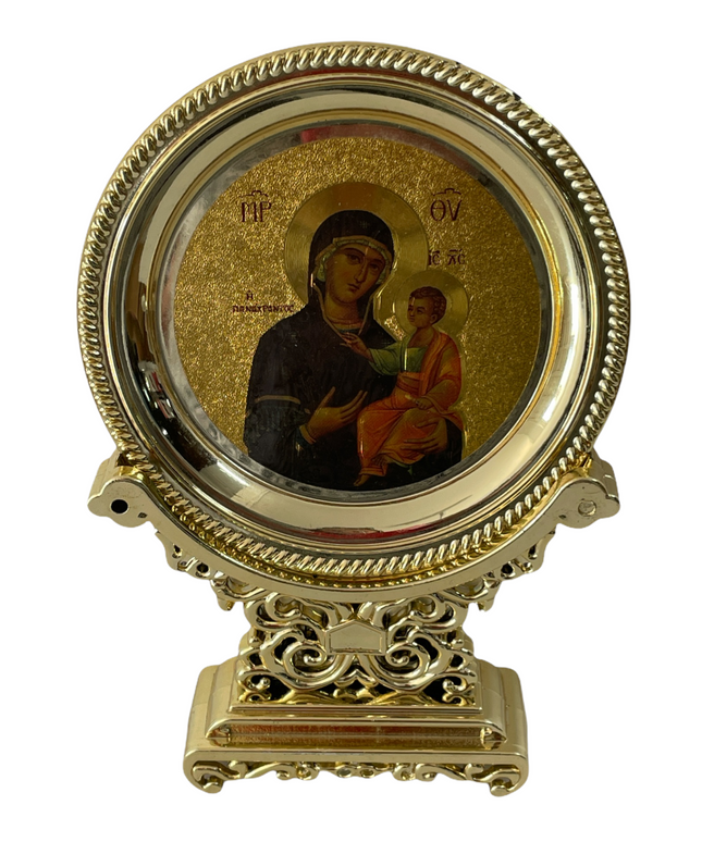 Farfurie plastic cu suport 15cm