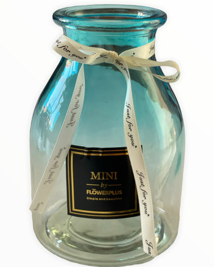 Vază sticlă decor 1024-8. 18cm