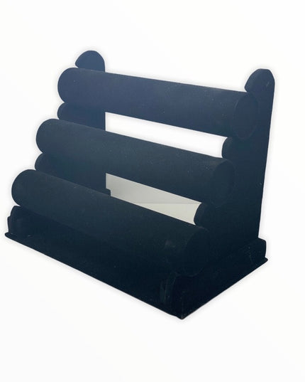 Suport bijuterii catifea Triplu