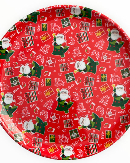 Tavă plastic Crăciun 29cm