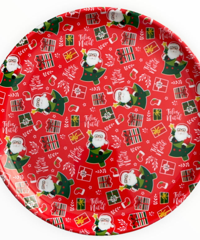 Tavă plastic Crăciun 29cm