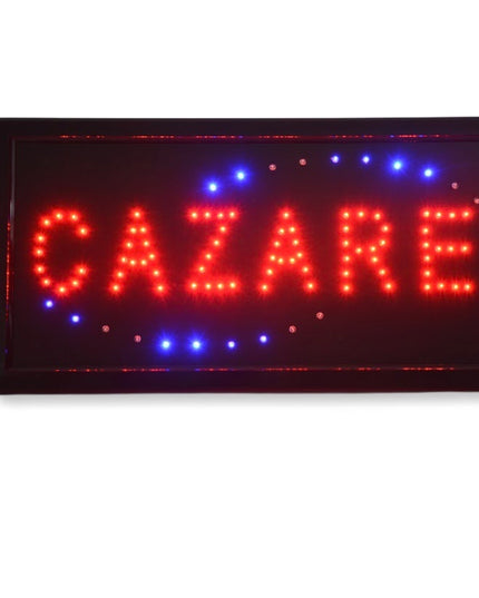 Tablou luminos reclamă CAZARE