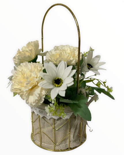 Aranjament coș metal E38. 25cm