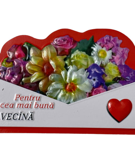 Magnet de frigider 3D cu mesaje 10cm