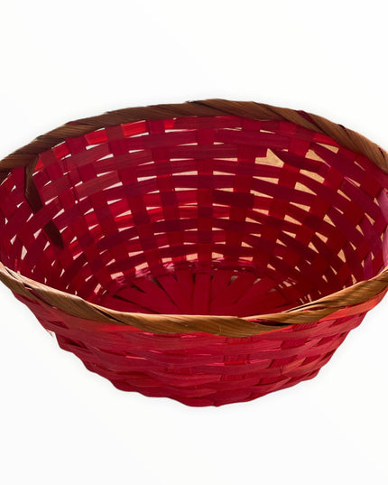 Coș vegetal roșu 23cm
