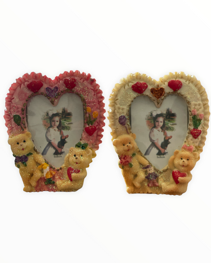 Ramă foto ursuleți 2/set 12 cm