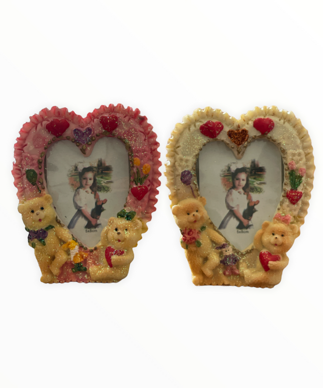 Ramă foto ursuleți 2/set 12 cm