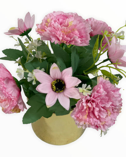 Ghiveci ceramic auriu F32. 20cm