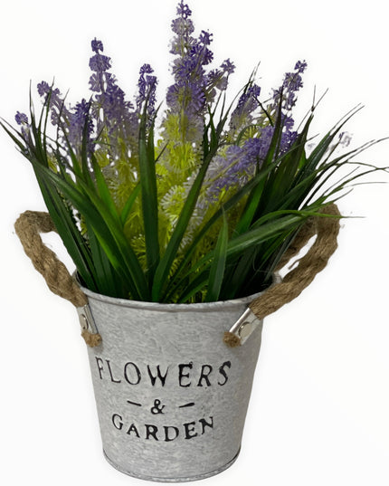 Aranjament ghiveci metal F10 21cm