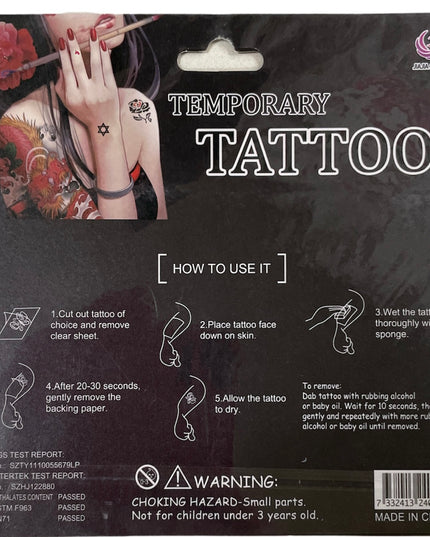 Tatuaje temporare color 17 x 17cm