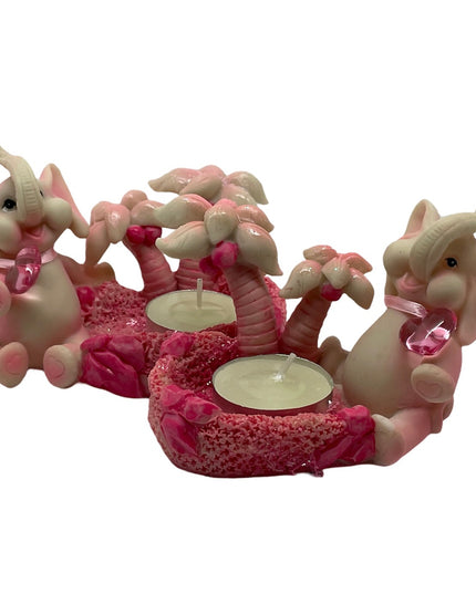 Elefanți suport lumânare 2/set