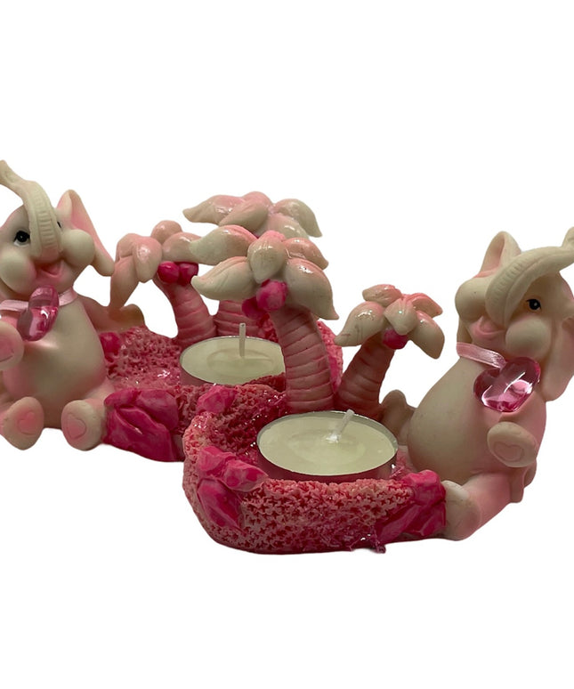 Elefanți suport lumânare 2/set