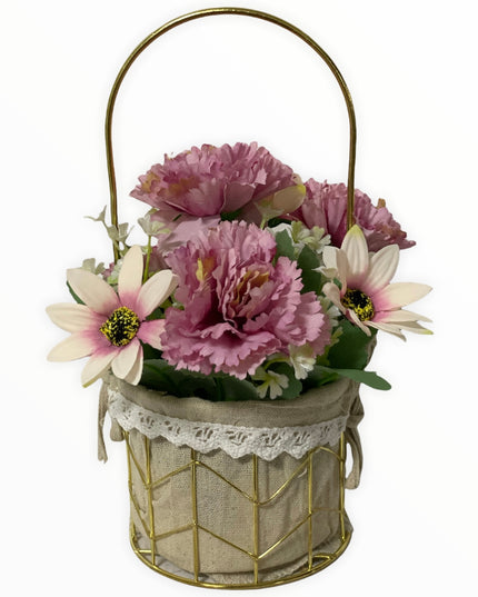 Aranjament coș metal E38. 25cm