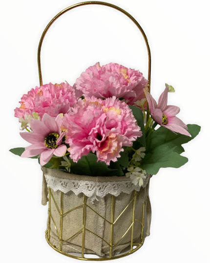 Aranjament coș metal E38. 25cm