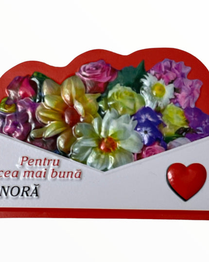 Magnet de frigider 3D cu mesaje 10cm