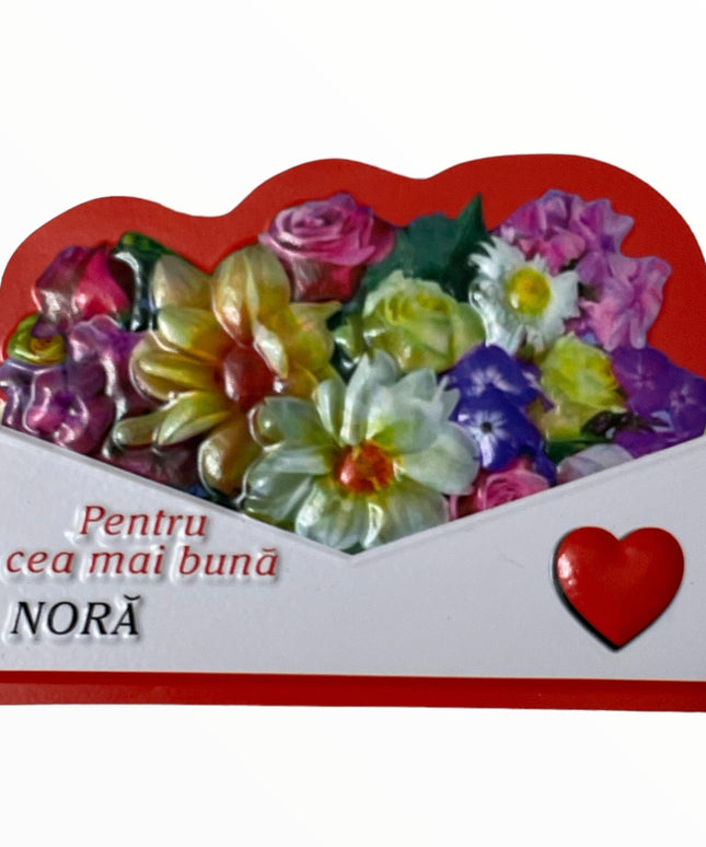 Magnet de frigider 3D cu mesaje 10cm