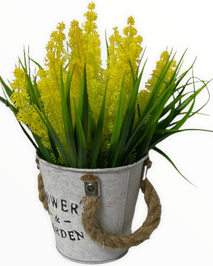 Aranjament ghiveci metal F10 21cm