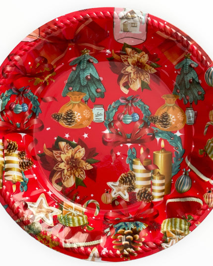Farfurie plastic Crăciun 21cm