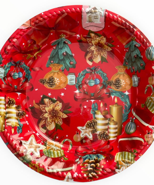 Farfurie plastic Crăciun 21cm