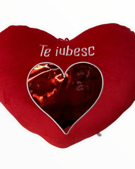 Inimă de pluș 35 cm