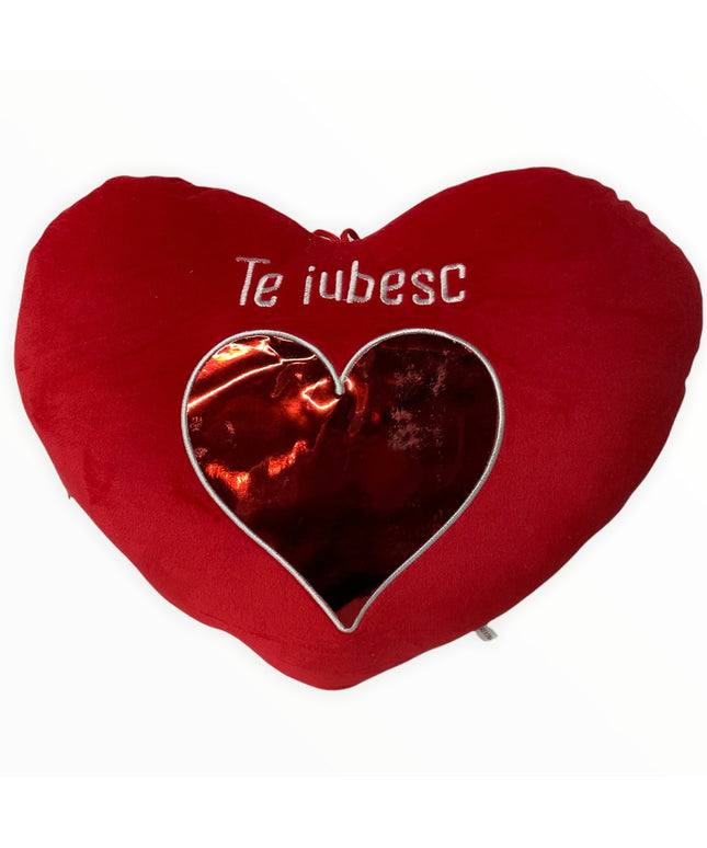 Inimă de pluș 35 cm