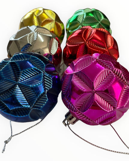 Glob plastic 6/set. 6cm